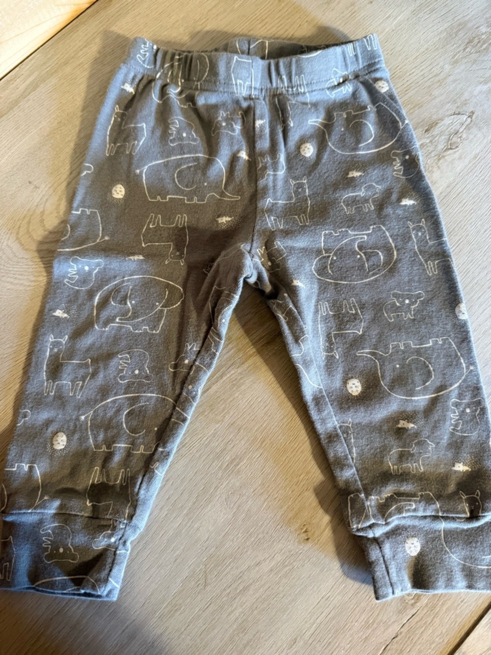 Gray Baby Animal Print Pants 12 Month